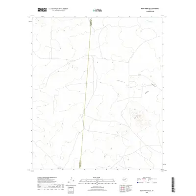 2019 Map of Burnt Spring Hills, 2019 Print