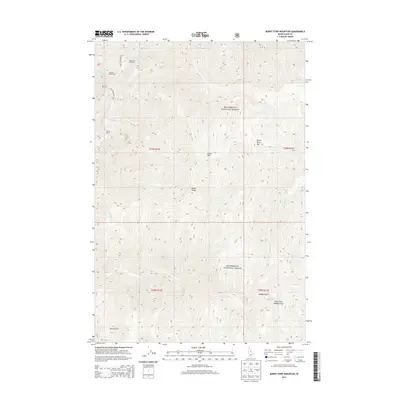 2013 Map of Burnt Strip Mountain, 2013 Print