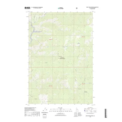 2020 Map of Burnt Strip Mountain, 2020 Print