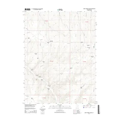 2014 Map of Burnt Timber Canyon, 2014 Print