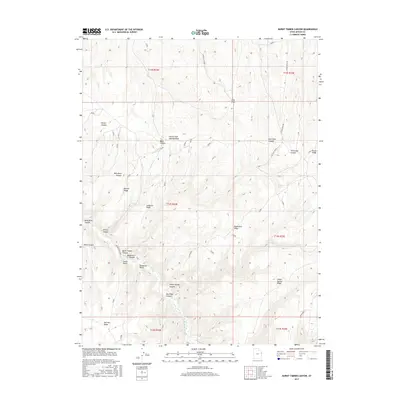 2017 Map of Burnt Timber Canyon, 2017 Print