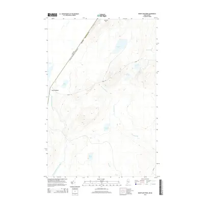 2014 Map of Burntland Pond, 2014 Print