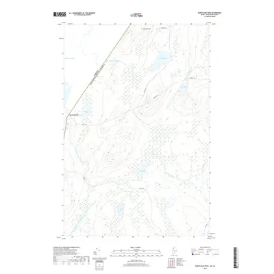 2018 Map of Burntland Pond, 2018 Print