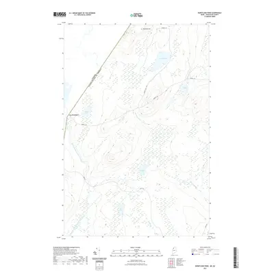 2021 Map of Burntland Pond, 2021 Print