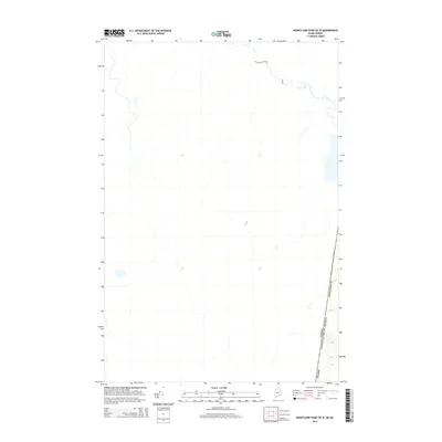 2014 Map of Burntland Pond OE W, 2014 Print