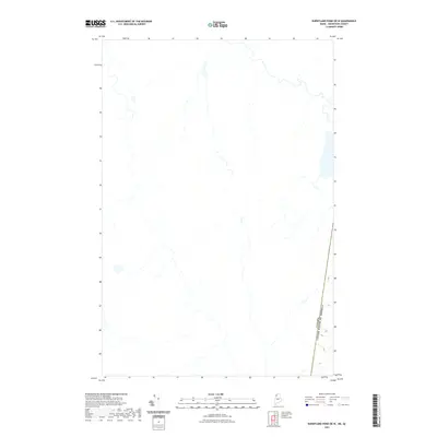 2021 Map of Burntland Pond OE W, 2021 Print