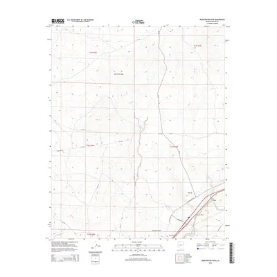 2014 Map of Burntwater Wash, 2014 Print