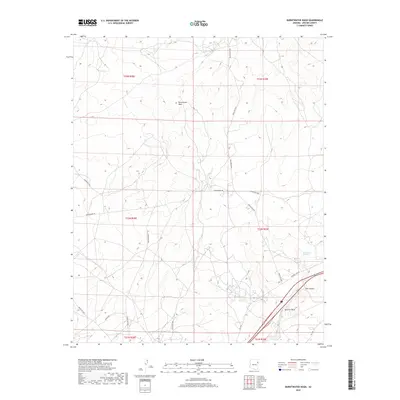 2018 Map of Burntwater Wash, 2018 Print