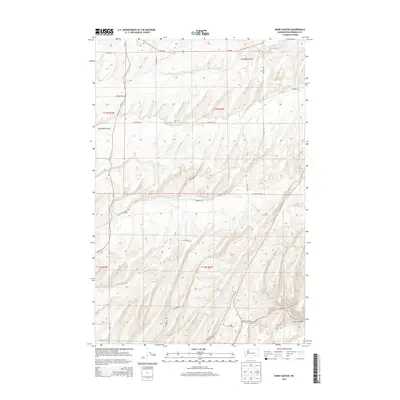 2013 Map of Burr Canyon, 2013 Print