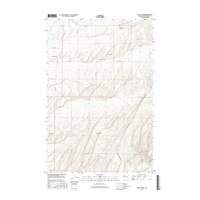 2017 Map of Burr Canyon, 2017 Print