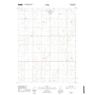 2018 Map of Burr Oak, 2018 Print