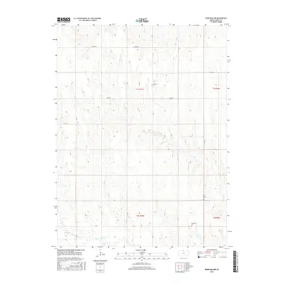 2015 Map of Burr Oak NW, 2015 Print