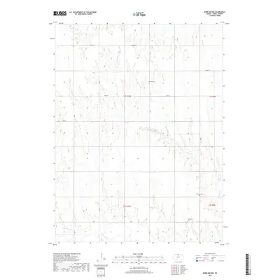 2018 Map of Burr Oak NW, 2018 Print