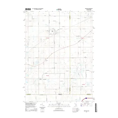 2014 Map of Burr Oak, 2014 Print