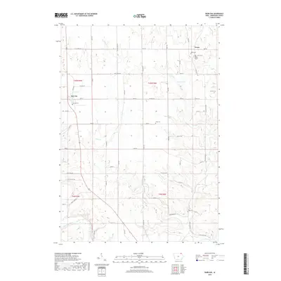 2018 Map of Burr Oak, 2018 Print