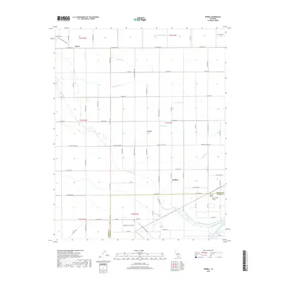 2018 Map of Burrel, 2018 Print