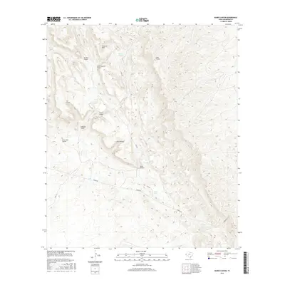 2016 Map of Burro Canyon, 2016 Print