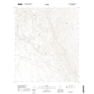 2019 Map of Burro Canyon, 2019 Print
