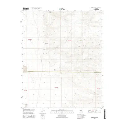 2015 Map of Burro Canyon, 2015 Print