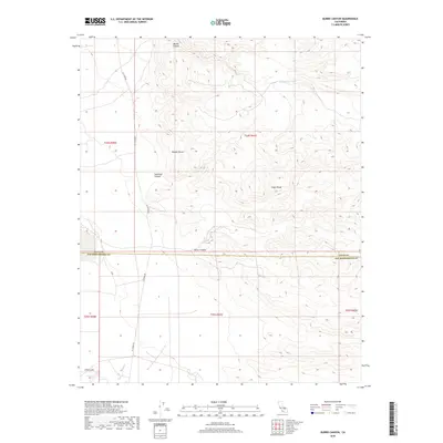2018 Map of Burro Canyon, 2018 Print