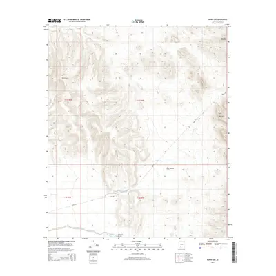 2014 Map of Burro Gap, 2014 Print