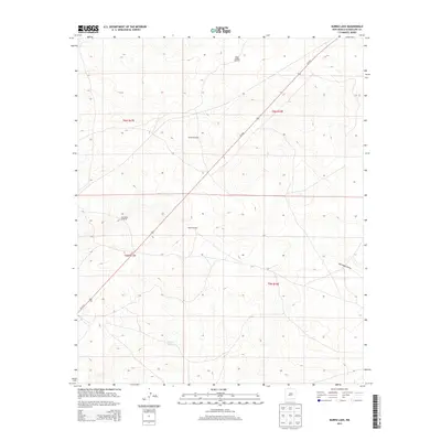 2013 Map of Burro Lake, 2013 Print
