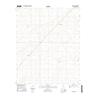 2017 Map of Burro Lake, 2017 Print