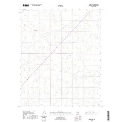2020 Map of Burro Lake, 2020 Print