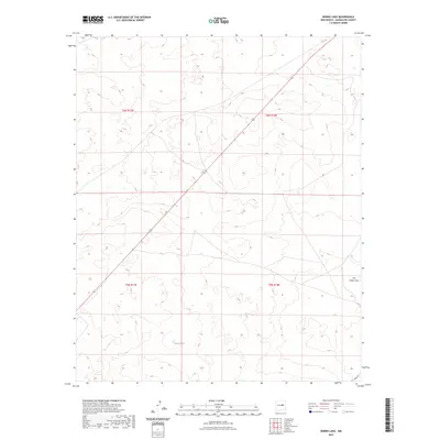 2023 Map of Burro Lake, 2023 Print
