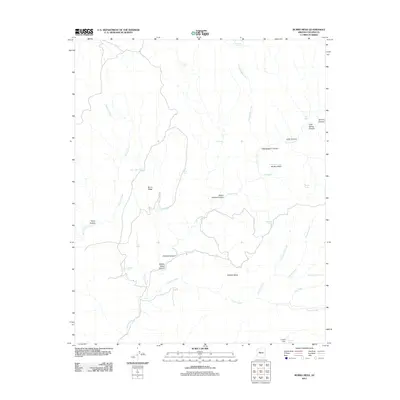 2011 Map of Burro Mesa, 2011 Print