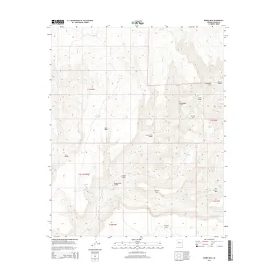2014 Map of Burro Mesa, 2014 Print