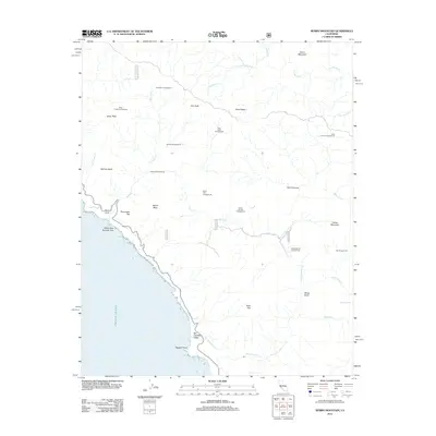 2012 Map of Burro Mountain, 2012 Print