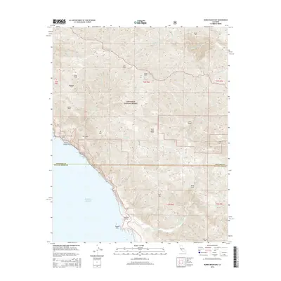 2015 Map of Burro Mountain, 2015 Print
