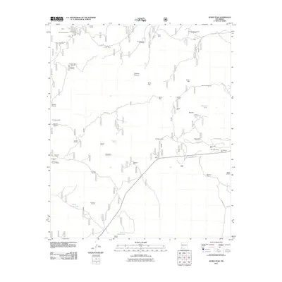 2011 Map of Burro Peak, 2011 Print
