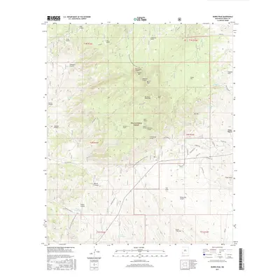2017 Map of Burro Peak, 2017 Print
