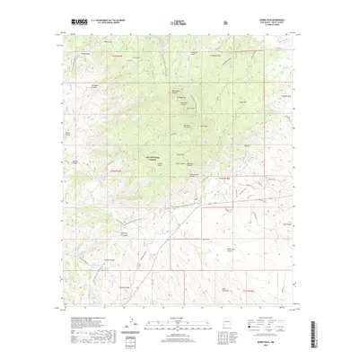 2020 Map of Burro Peak, 2020 Print