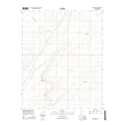 2014 Map of Burro Spring, 2014 Print