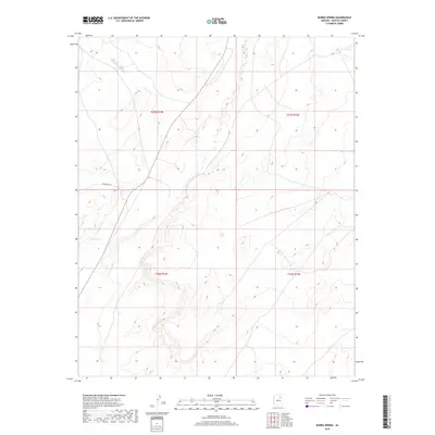 2018 Map of Burro Spring, 2018 Print