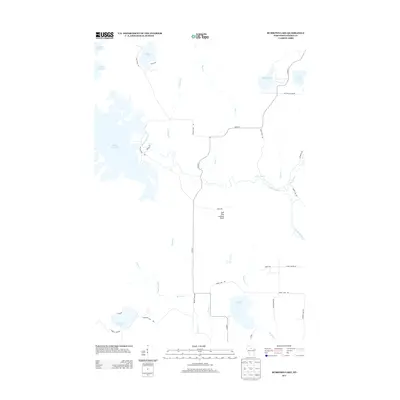 2013 Map of Burrows Lake, 2013 Print
