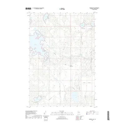 2018 Map of Burrows Lake, 2018 Print