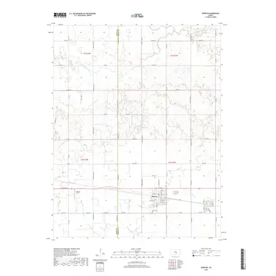 2018 Map of Burrton, 2018 Print
