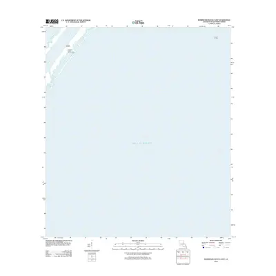 2012 Map of Burrwood Bayou East, 2012 Print