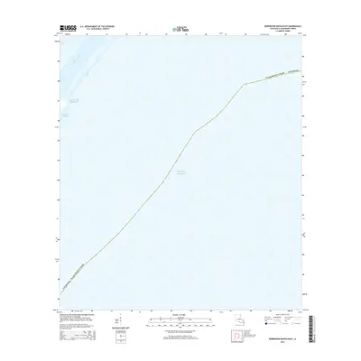 2015 Map of Burrwood Bayou East, 2015 Print