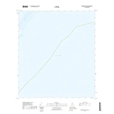 2018 Map of Burrwood Bayou East, 2018 Print