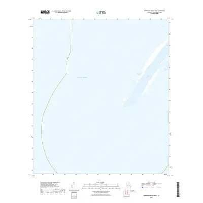 2018 Map of Burrwood Bayou West, 2018 Print
