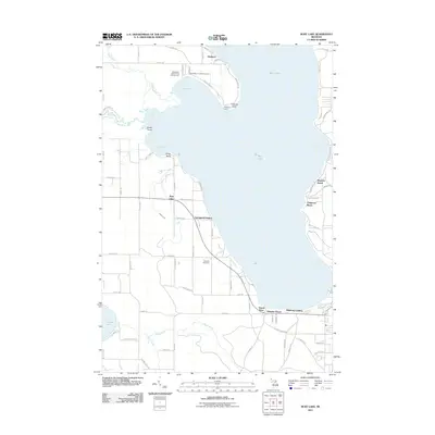 2011 Map of Burt Lake, 2011 Print