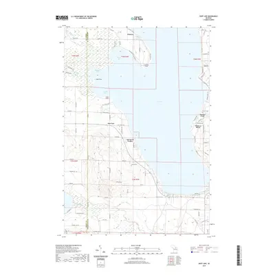 2019 Map of Burt Lake, 2019 Print