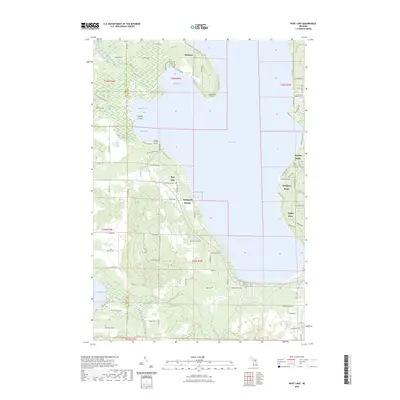 2023 Map of Burt Lake, 2023 Print