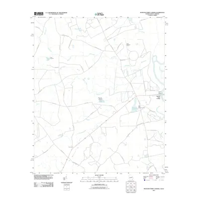 2011 Map of Burtons Ferry Landing, 2011 Print
