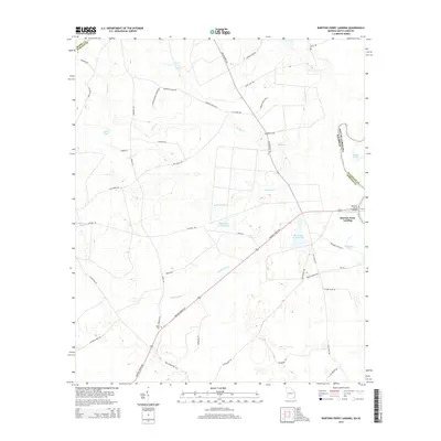 2014 Map of Burtons Ferry Landing, 2014 Print